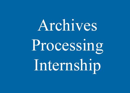 Archives Processing Internship description (PDF)